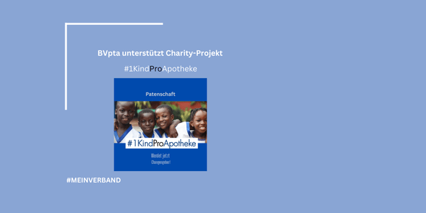Der BVpta unterstützt 2026 das Charity-Projekt #1KindProApotheke 💗