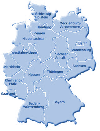 Deutschlandkarte PTA-Schulen